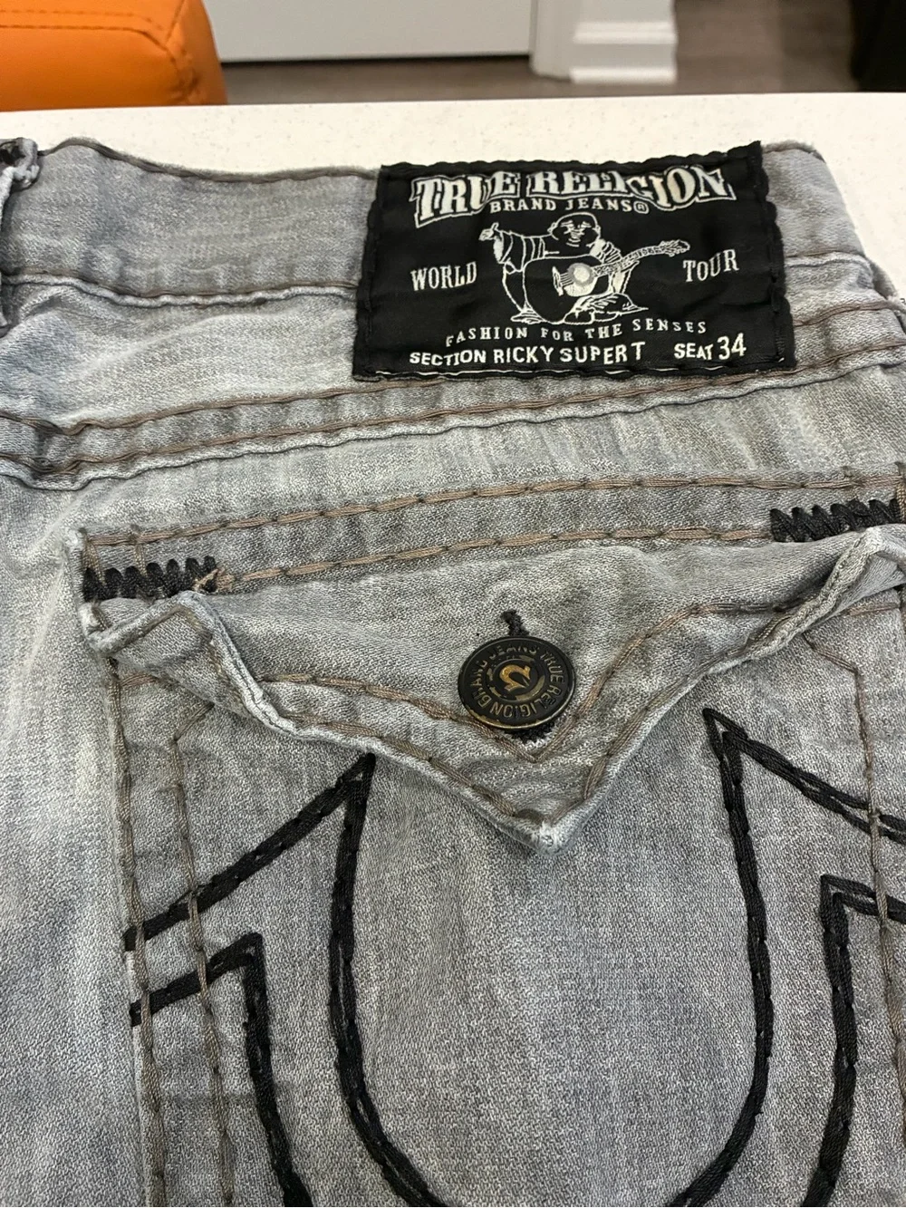 True Religion distressed true